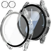 KOMI [2Pack for Samsung Galaxy Watch 7 2024 Screen Protector Case 44mm Accessories, Protective Face Cover for 44 mm, Har