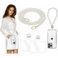 thumbnail image 1 of KOMI 2Pcs Phone Crossbody Lanyard and Wrist Phone Strap,Adjustable Universal Phone Strap Cell Phone Lanyard Crossbody Strap Phone Chain with 2× Tether Tab for Most Phones Bag Purse, 1 of 7