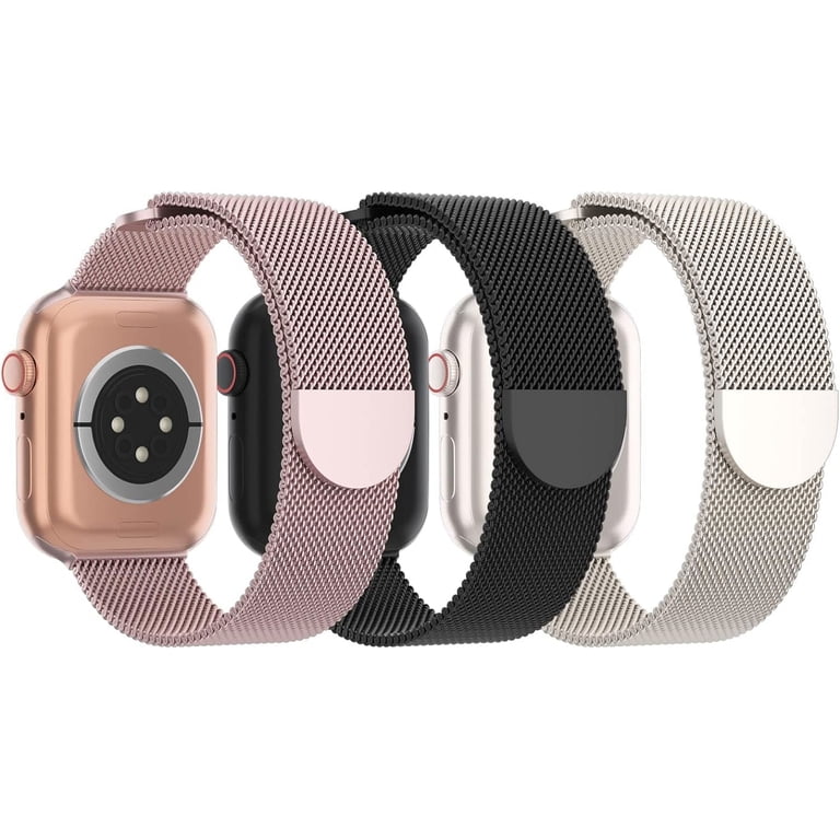 KOMI 3 Pack Mesh Metal Band Compatible with Apple Watch Band  display picture 3