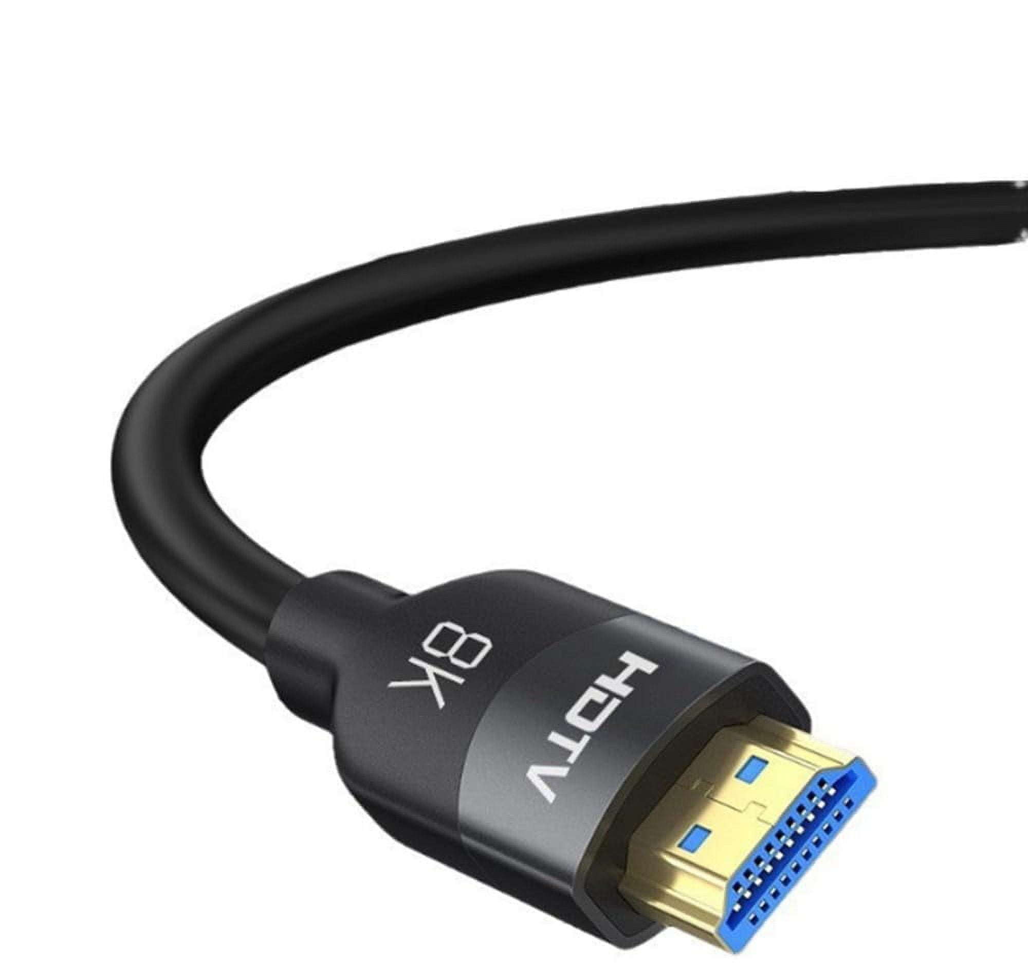 KOMI 8K HDMI Cable 2.1,(7680x4320,8K/60Hz,4K/120Hz,2K/144Hz,1080P/240Hz),HDTV Interface, High-Speed 48Gbp HD Cable Compatible with TV/PS/Computer/Projector/Video/Game-Black (1.5 meter)