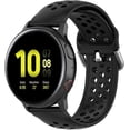 thumbnail image 1 of KOMI Band Compatible for Samsung Galaxy Watch 4 40mm 44mm/Galaxy Watch 3 41mm,20mm Silicone Strap Replacement Band for Galaxy Active 2 Men Women Black, 1 of 5