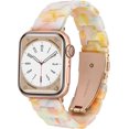 thumbnail image 1 of KOMI Band Replacement for Apple Watch 49mm 45mm 44mm 42mm 41mm 40mm 38mm Women Men Fashion Resin Wirstband Bracelet Strap for iWatch Ultra 2/1 Series 9 8 7 6 SE 5 4 3 2 1, 1 of 5