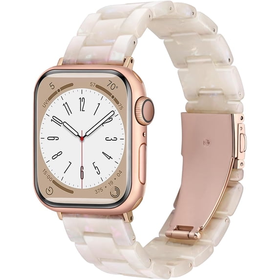 KOMI Band Replacement for Apple Watch 49mm 45mm 44mm 42mm 41mm 40mm 38mm Women Men Fashion Resin Wirstband Bracelet Strap for iWatch Ultra 2/1 Series 9 8 7 6 SE 5 4 3 2 1