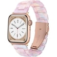thumbnail image 1 of KOMI Band Replacement for Apple Watch 49mm 45mm 44mm 42mm 41mm 40mm 38mm Women Men Fashion Resin Wirstband Bracelet Strap for iWatch Ultra 2/1 Series 9 8 7 6 SE 5 4 3 2 1, 1 of 3