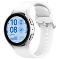 thumbnail image 1 of KOMI Bands Compatible with Samsung Galaxy Watch 4 Band 40mm 44mm, Galaxy Watch 4 Classic Bands 42mm 46mm, 20mm Soft Silicone Sport Replacement Strap for Galaxy Watch 7 Band Women Men White, 1 of 12