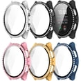 thumbnail image 1 of KOMI Bling Case Compatible for Samsung Galaxy Watch 7 Case 40mm, Crystal Diamonds Rhinestone Bumper Cover Hard PC Protective Case for Galaxy Watch 7 Women (40mm, 5Pack), 1 of 7
