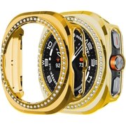KOMI Bling Diamond PC Bumper Protective Cases, Compatible with Samsung Galaxy Watch Ultra 47mm LTE, Crystal Shining Rhin