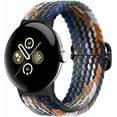 thumbnail image 1 of KOMI Braided Bands Solo Loop Compatible with Google Pixel Watch 2/Pixel Watch, Adjustable Stretchy Nylon Elastic Straps with Upgraded Connector for Google Pixel Watch 2/1 Wristbands Women Men Cowboy, 1 of 7
