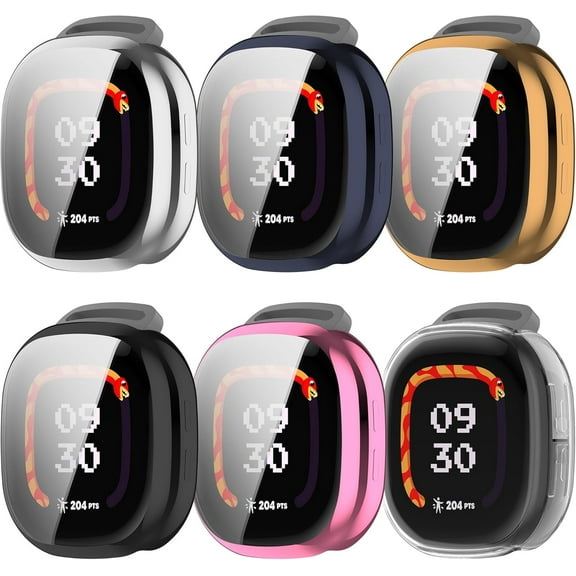 KOMI Case Compatible for Fitbit Ace LTE Screen Protector, All-Around Protective Cover Soft TPU Plated Bumper Frame for Google Fitbit Ace LTE Kids Smartwatch (6Colors)