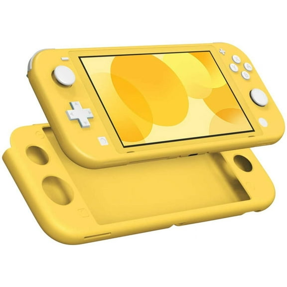 KOMI Case Compatible with Nintendo Switch Lite, Yellow, Protective Silicone Cover, Shock Absorption, Anti Scratch, Easy Installation, Precise Cutouts