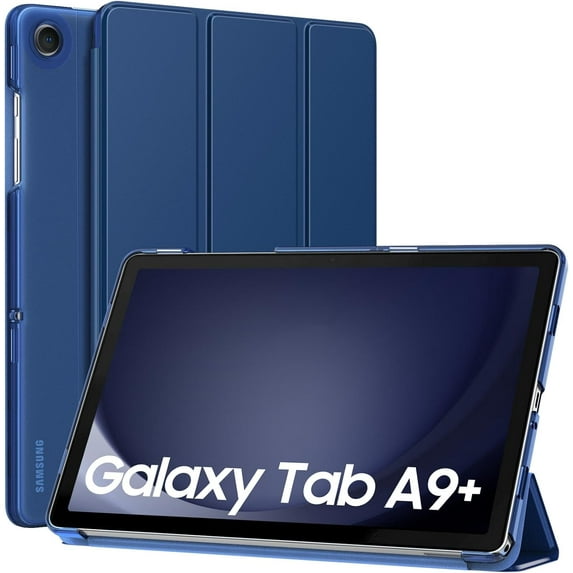 KOMI Case for Galaxy Tab A9+/A9 Plus 11 inch 2023, Slim Stand Protective Smart Cover with Hard PC Translucent Back Shell for Tab A9 Plus Tablet (SM-X210/X216/X218), Auto Wake/Sleep, Navy Blue