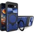 thumbnail image 1 of KOMI Case for Google Pixel 9a with Rotatable Kickstand, Military Grade Shockproof Protective Phone Case with Slide Camera Cover for Google Pixel 9a Navy, 1 of 9