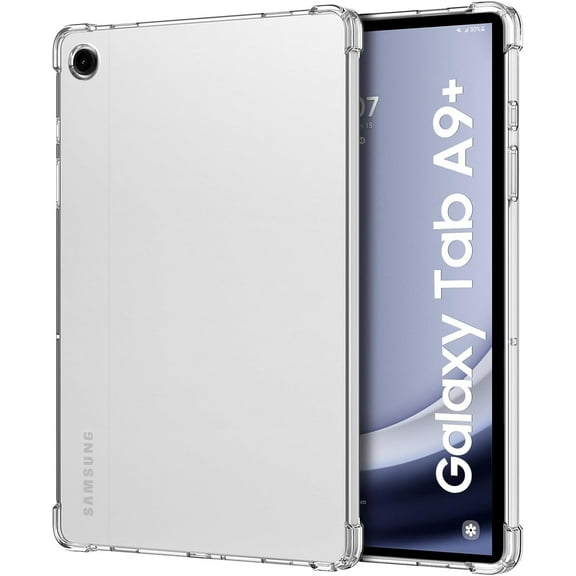 KOMI Case for Samsung Galaxy Tab A9 Plus 11 Inch 2023 (SM-X210/SM-X216/SM-X218), Ultra Slim Soft Flexible Transparent TPU Skin Bumper Back Cover Shell for Samsung Galaxy Tab A9+ 2023, Clear