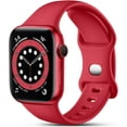 thumbnail image 1 of KOMI Compatible with Apple Watch Strap 45mm 44mm 42mm 49mm, Soft Silicone Sport Band Replacement Straps for iWatch Strap Series 9 8 7 6 5 4 3 2 1 SE, 42mm/44mm/45mm/49mm-S/M,, 1 of 6