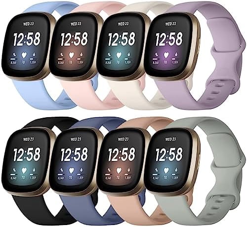 TenCloud Replacement Bands Compatible With Fitbit Inspire 2/Ace 3, Soft Silicone Band Accessories Sports Wristbands For Ace 3/Inspire 2 (6 Colors-A