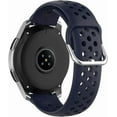 thumbnail image 1 of KOMI Compatible for Samsung Galaxy Watch 3 45mm/Galaxy Watch 46mm/Gear S3 Frontier/Classic Watch, 22mm Watch Band Quick Release Silicone Breathable Strap Wristband for Men Deep Blue, 1 of 5