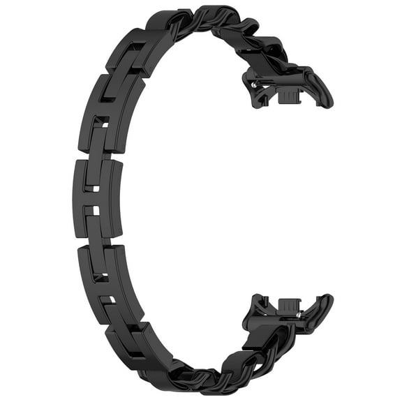 KOMI Compatible with Xiaomi Mi Smart Band 8 Bracelet Metal Adjustable Woven Bracelet Smart Watch Bracelet Accessory for Women Men Replacement Bands, Stainless Steel, No gemstone.