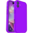 thumbnail image 1 of KOMI Compatible with iPhone 16 Case, Liquid Silicone Upgrade [Camera Protection] [Soft Anti-Scratch Microfiber Lining] Shockproof Phone Case for iPhone 16 6.1 inch Neon Purple, 1 of 7