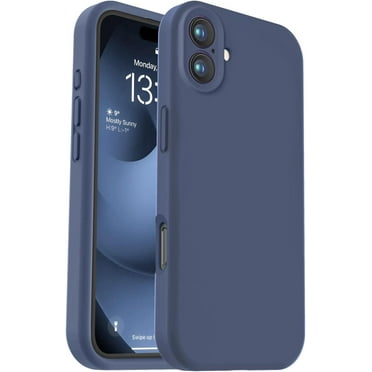 KOMI Compatible with iPhone 16 Pro Max Case, Liquid Silicone Upgrade [Camera Protection] [Soft Anti-Scratch Microfiber Lining] Shockproof Phone Case for iPhone 16 Pro Max 6.9 inch Navy Blue