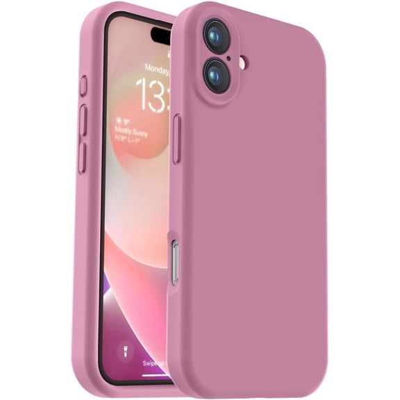 KOMI Compatible with iPhone 16 Pro Max Case, Liquid Silicone Upgrade [Camera Protection] [Soft Anti-Scratch Microfiber Lining] Shockproof Phone Case for iPhone 16 Pro Max 6.9 inch Lavender Purple