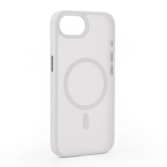 KOMI Designed for iPhone 16e Case, Magnetic Translucent Matte Case with 2PCS Tempered Glass Screen Protector Anti-Scratch Anti-Fingeprint Slim Phone Case for iPhone 16E 2025 6.1'', White