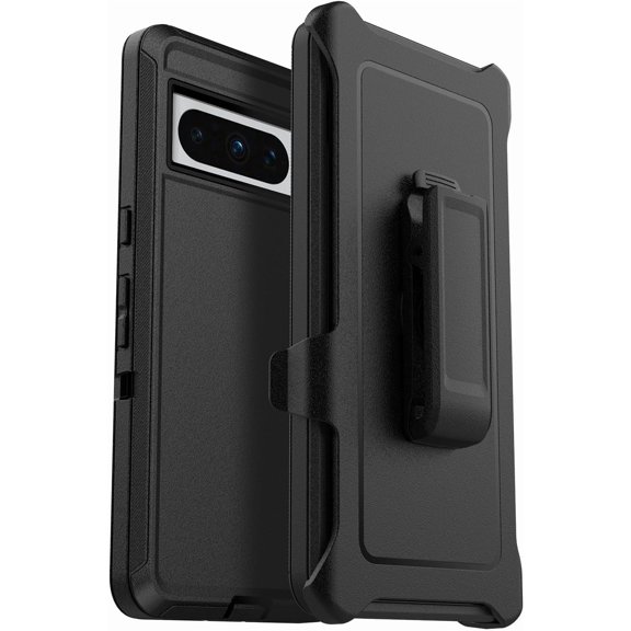 KOMI Google Pixel 8 Pro Case, Heavy Duty Shockproof Rugged Tough Black+Clip