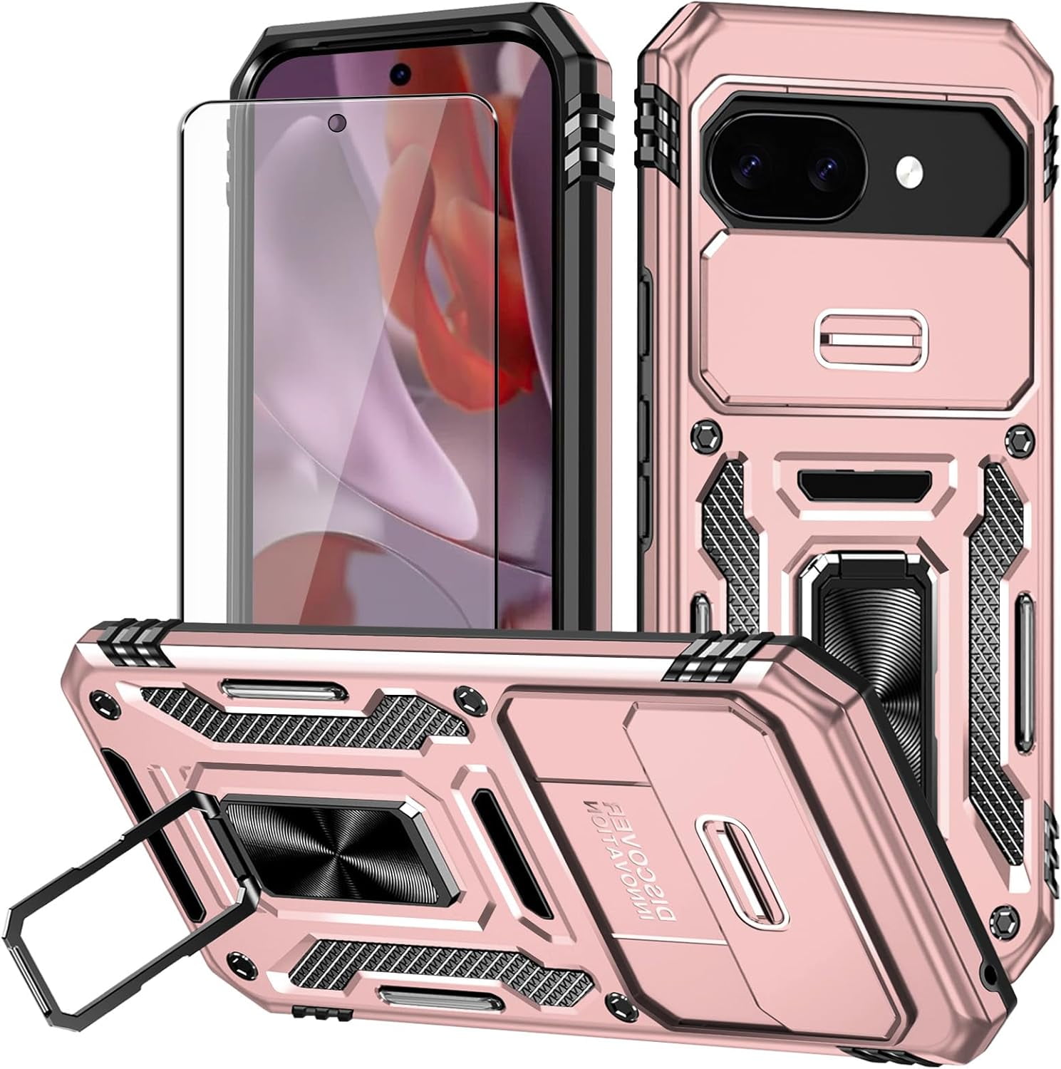 KOMI for Google Pixel 9a Case with Screen Protector and with Camera ...