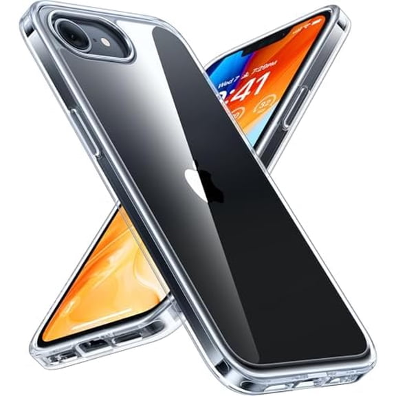 KOMI Guardian Diamond Clear for iPhone 16e Case 2025, [Non-Yellowing] Military-Grade Test Protection Durable 16e Case Slim Thin Hard PC Back Case for iPhone 16e 6.1", Clear