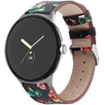 thumbnail image 1 of KOMI Leather Bands Compatible with Google Pixel Watch 2/Pixel Watch, Classic Wristbands Metal Connectors Classic Leather Replacement Wristband Strap Women Men for Pixel Watch 2, 1 of 1