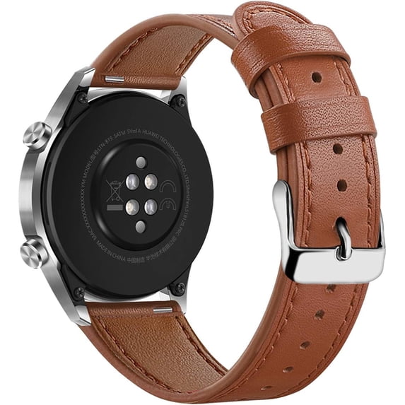 KOMI Leather Watch Straps, 18mm Quick Release Genuine Leather Watch Band Replacement Bracelet for Men and Women 18mm 20mm 22m Brown