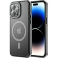 thumbnail image 1 of KOMI Magnetic Designed for iPhone 13 Pro Max Case, [Military Grade Drop Tested] [Compatible with MagSafe] Slim Protective Translucent Matte Case for iPhone 13 Pro Max Case Bumper Gray, 1 of 6