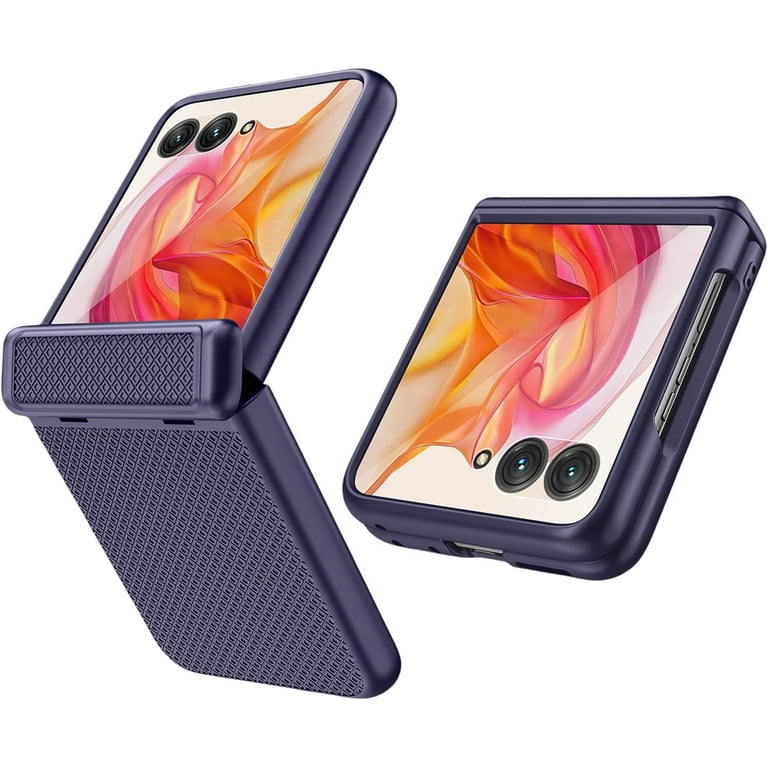 KOMI for Motorola razr+ 2024 case with Hinge Protection,Built-in