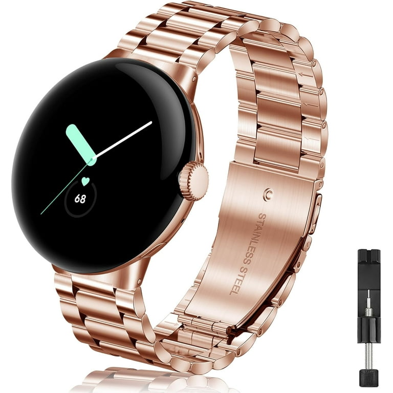 Google Pixel Watch Band シルバー 41mm Amazon.com: SUPLINK Stainless Steel Case and Bands