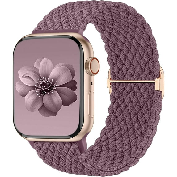 KOMI Nylon Compatible with Apple Watch Bands 49mm 45mm 44mm 42mm 41mm 40m 38mm for Women Men, Stretchy Breathable Adjustable Sport Straps Compatible with iWatch Series 9 8 7 6 5 4 3 SE Ultra