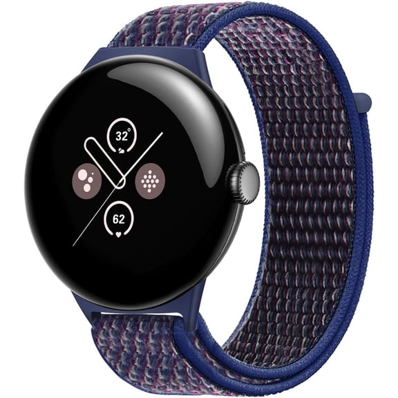 KOMI Nylon Wristbands for Google Pixel Watch 3 45 mm Wristband, Flexible Nylon Woven Fabric Band for Men Women, Breathable Replacement Band for Pixel Watch 3 45mm