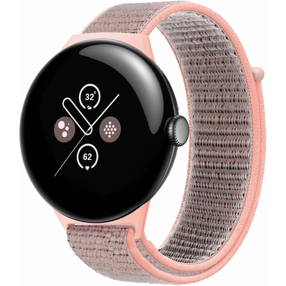 KOMI Nylon Wristbands for Google Pixel Watch 45mm Wristband, Flexible Nylon Woven Fabric Band for Men Women, Breathable Replacement Band for Pixel Watch 3 45mm