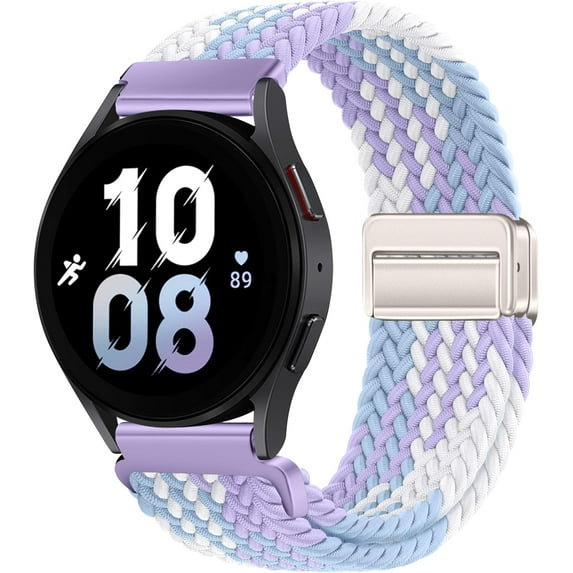 KOMI Nylon magnetic strap compatible with Samsung Galaxy Watch 6/5/4/3 Pro/Classic/Sport/Gear S3/S2 Frontier/Active, The 20mm and 22mm straps are suitable for Samsung watches 47mm 46mm 45mm 44mm 43mm