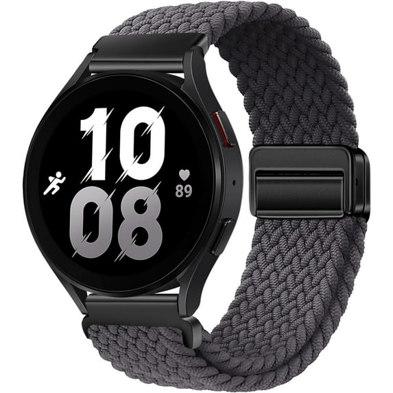 KOMI Nylon magnetic strap compatible with Samsung Galaxy Watch 6/5/4/3 Pro/Classic/Sport/Gear S3/S2 Frontier/Active, The 20mm and 22mm straps are suitable for Samsung watches 47mm 46mm 45mm 44mm 43mm