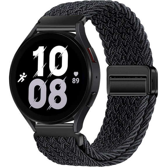 KOMI Nylon magnetic strap compatible with Samsung Galaxy Watch 6/5/4/3 Pro/Classic/Sport/Gear S3/S2 Frontier/Active, The 20mm and 22mm straps are suitable for Samsung watches 47mm 46mm 45mm 44mm 43mm