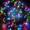 thumbnail image 1 of KOMI Outdoor Solor String Lights, Fairy Lights 33 FT 100 LED Waterproof Deco for Indoor Outdoor Backyard Tree Party Cafe Patio Home Room Festival Chirstmas (Black Wire-Multi Color (Multi Color-Black), 1 of 8