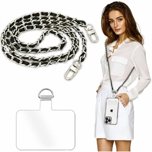 KOMI Phone Crossbody Chain Lanyard, Universal Strap with Tether, Compatible with Most Phones