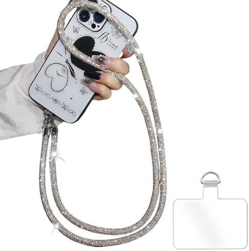 KOMI Phone Crossbody Lanyard, 120cm Acrylic Beads Phone Strap with ...