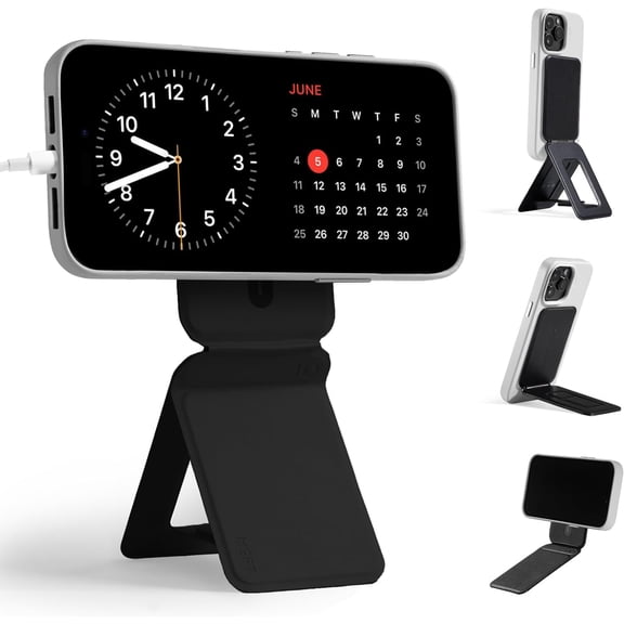 KOMI Phone Tripod Stand Compatible with iPhone 15/14/13/12 Series, Angle Adjustment & Strong Magnets & MagSafe Compatible MOVAS Invisible Selfie Stick Tripod, Seafoam