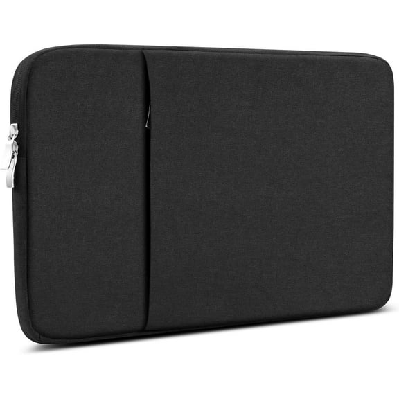 KOMI 16.1" Fabric Portable Computer Laptop Display Bag, Water Resistant, Accessory Pocket, Black