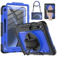 thumbnail image 1 of KOMI Protective for Galaxy Tab S9 / S9 FE 5G Case with Hand Strap/Screen Protector/Pen Holder, Heavy Duty Shockproof Samsung Galaxy S9 FE Tablet Case 10.9’’ / 11’’, 1 of 9
