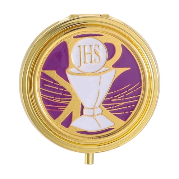 KOMI Pyx for Communion Host Catholic Baptism Keepsake Decorative Box Unique First Communion Gifts Prayer Box