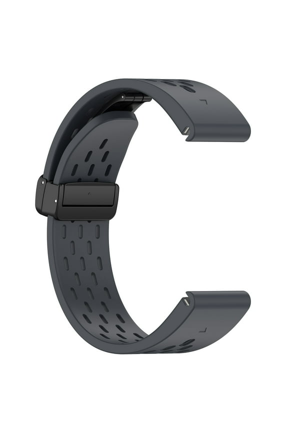 Quick Release Watch Band for Garmin, 20mm Silicone Watch Strap Soft Rubber Adjustable Replacement Wristband for Garmin Fenix 7S/Fenix 6S/Fenix 5S, Gray 20MM