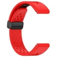 thumbnail image 1 of KOMI Quick Release Watch Band for Garmin, 22mm Silicone Watch Strap Soft Rubber Adjustable Replacement Wristband for Garmin Fenix 7/Fenix 6 Pro/Fenix 5, Red 22MM, 1 of 12