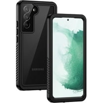 KOMI Samsung Galaxy S22 Plus Case, IP68 Waterproof Dustproof, Built-in Screen Protector, Rugged Full Body Shockproof Protective Cover for Galaxy S22 Plus 5G 6.6 Inch, Black/Clear