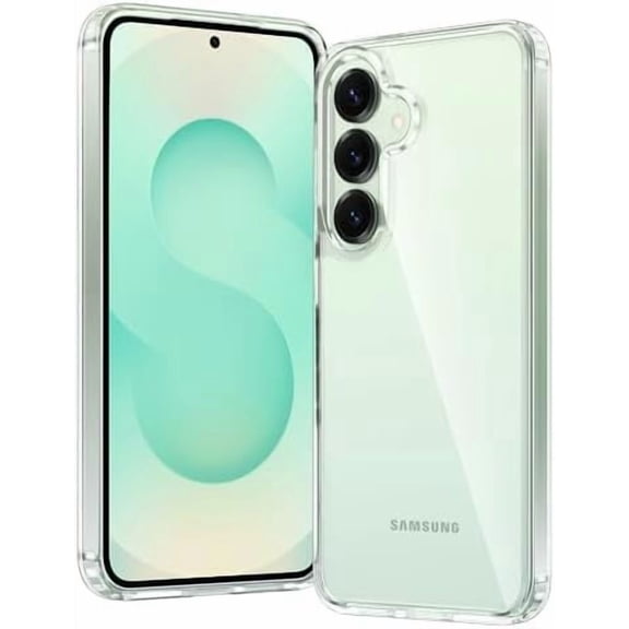 KOMI for Samsung Galaxy S25 Case: for Galaxy S24 Case Military Grade Drop Protection Anti Yellowing Cell Phone Cover - Rugged Shockproof Protective Bumper Transparent Cases Clear